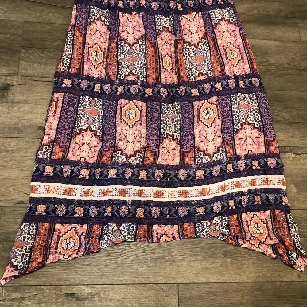 Lucky Brand Tapestry Print Sleeveless Midi Dress
